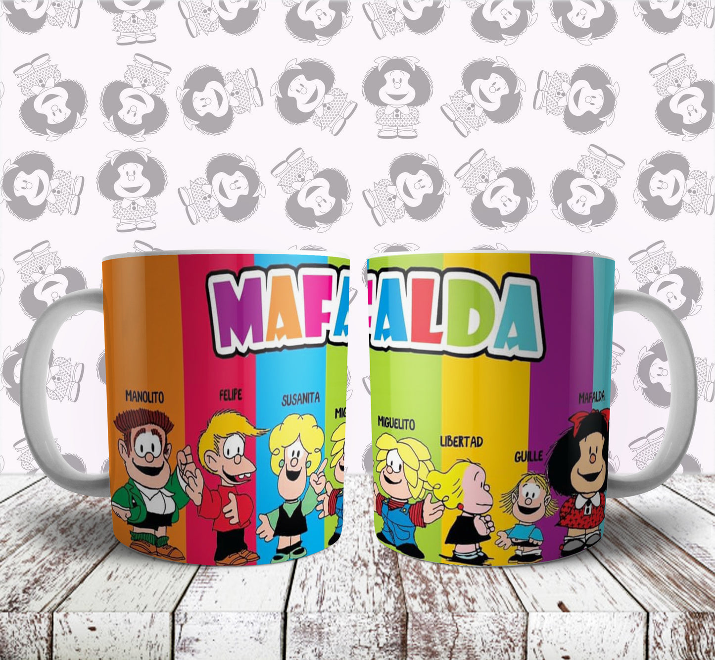 Taza Mafalda - ¡Un Toque de Rebeldía y Ternura en Cada Sorbo!