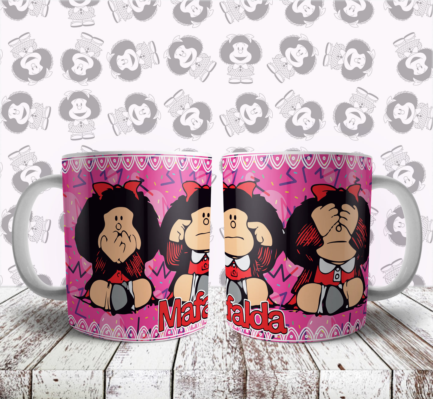 Taza Mafalda - ¡Un Toque de Rebeldía y Ternura en Cada Sorbo!