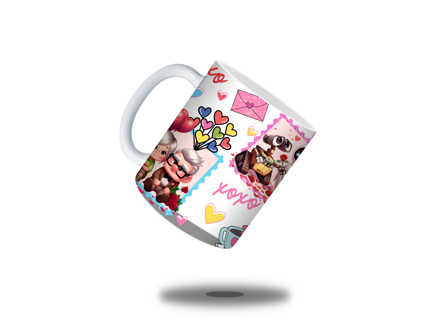 🌟 Taza de San Valentín – Inspirada en la Mágica Historia de UP 🎈💕