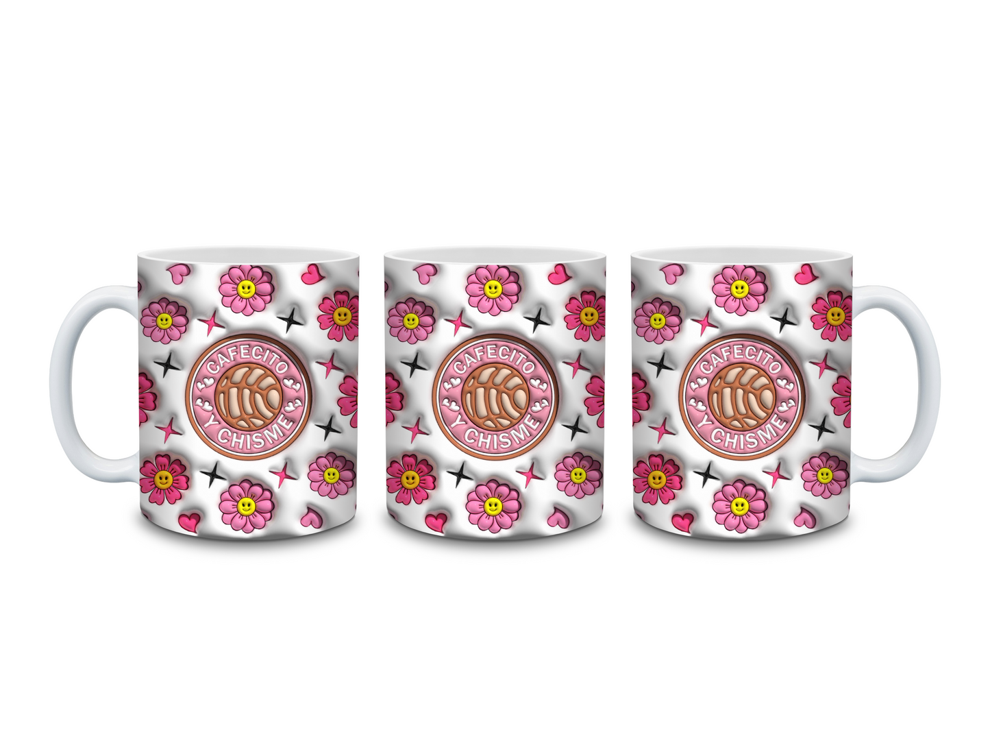 Taza "Cafecito y Chisme" – El combo perfecto para tu break favorito