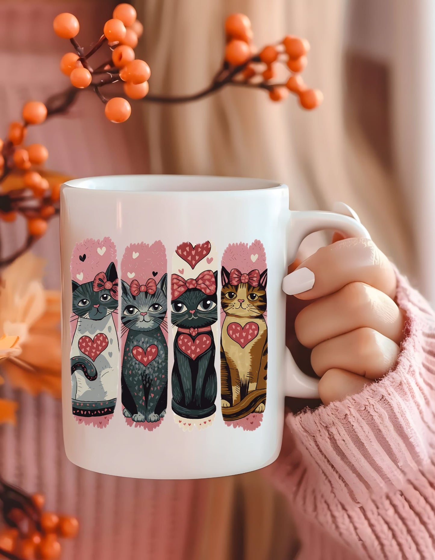 Taza San Valentin Gatitos