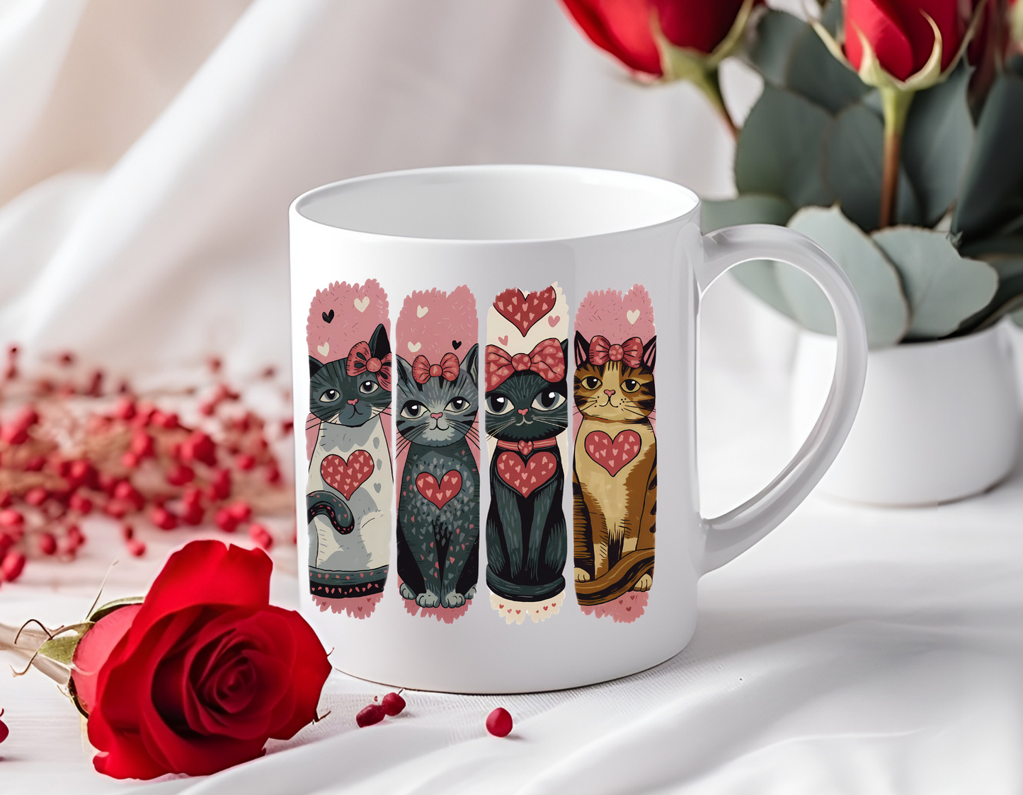 Taza San Valentin Gatitos