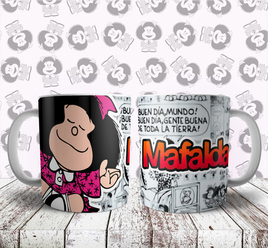 Taza Mafalda - ¡Un Toque de Rebeldía y Ternura en Cada Sorbo!