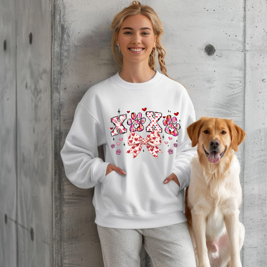 Sudadera Blanca "Amor Perruno" – Especial San Valentín